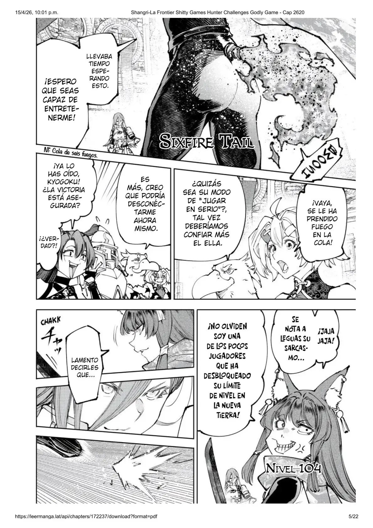 Página 5 del Manga