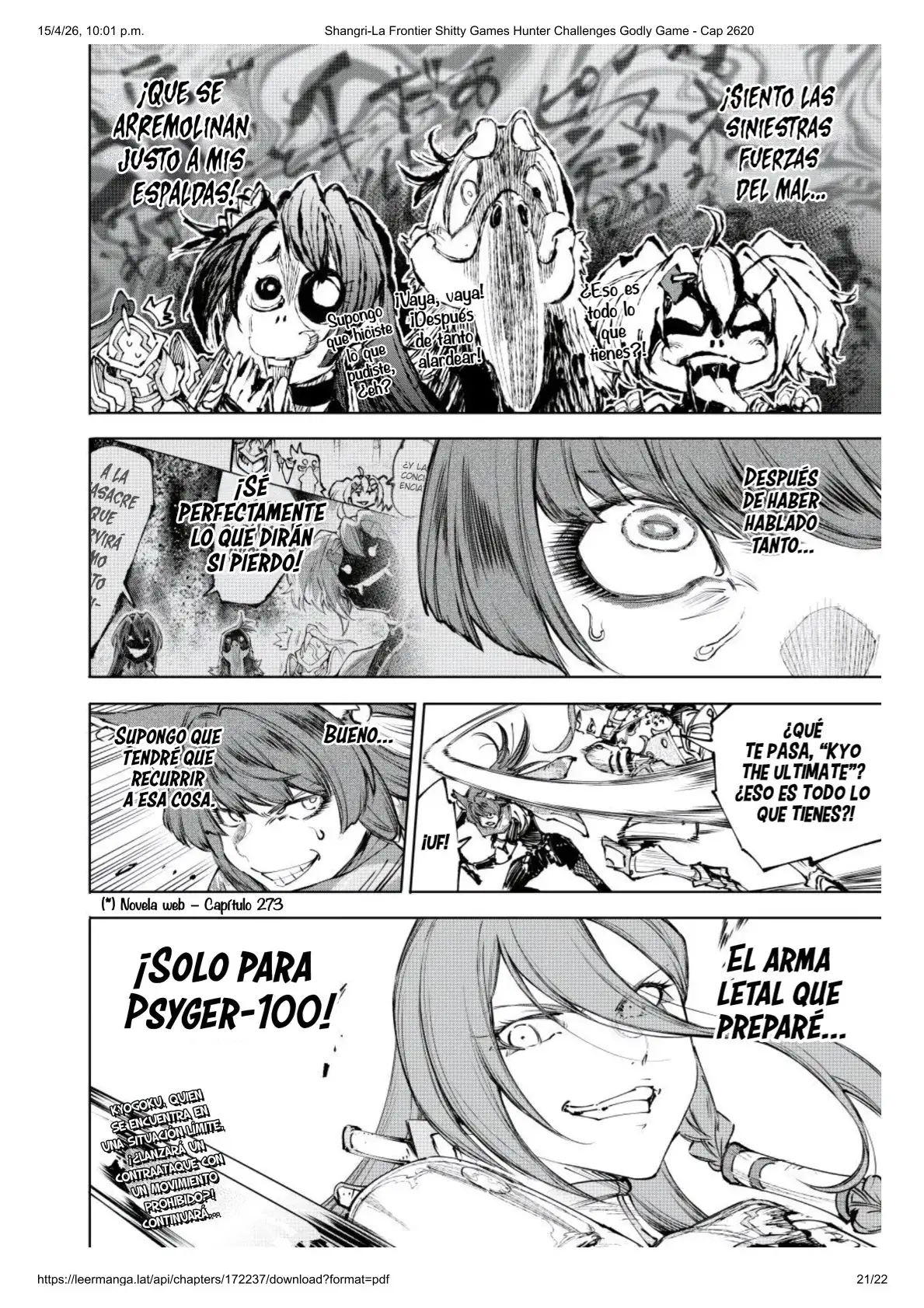 Página 21 del Manga