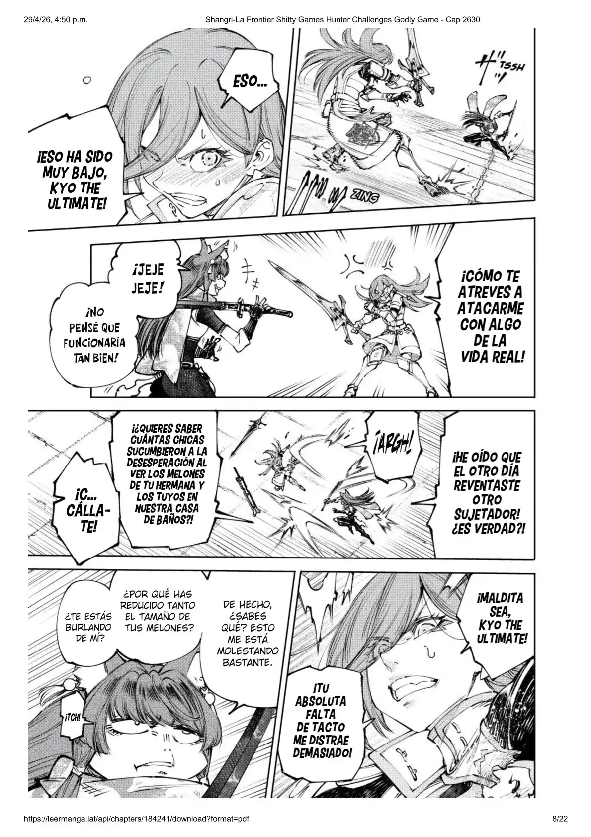 Página 8 del Manga