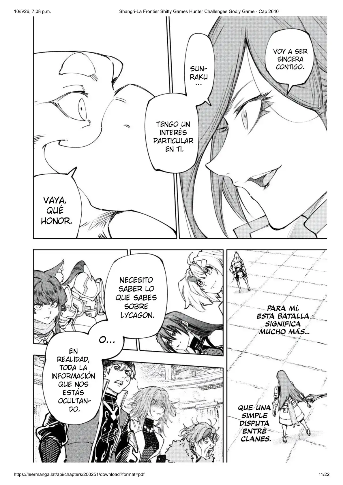 Página 11 del Manga