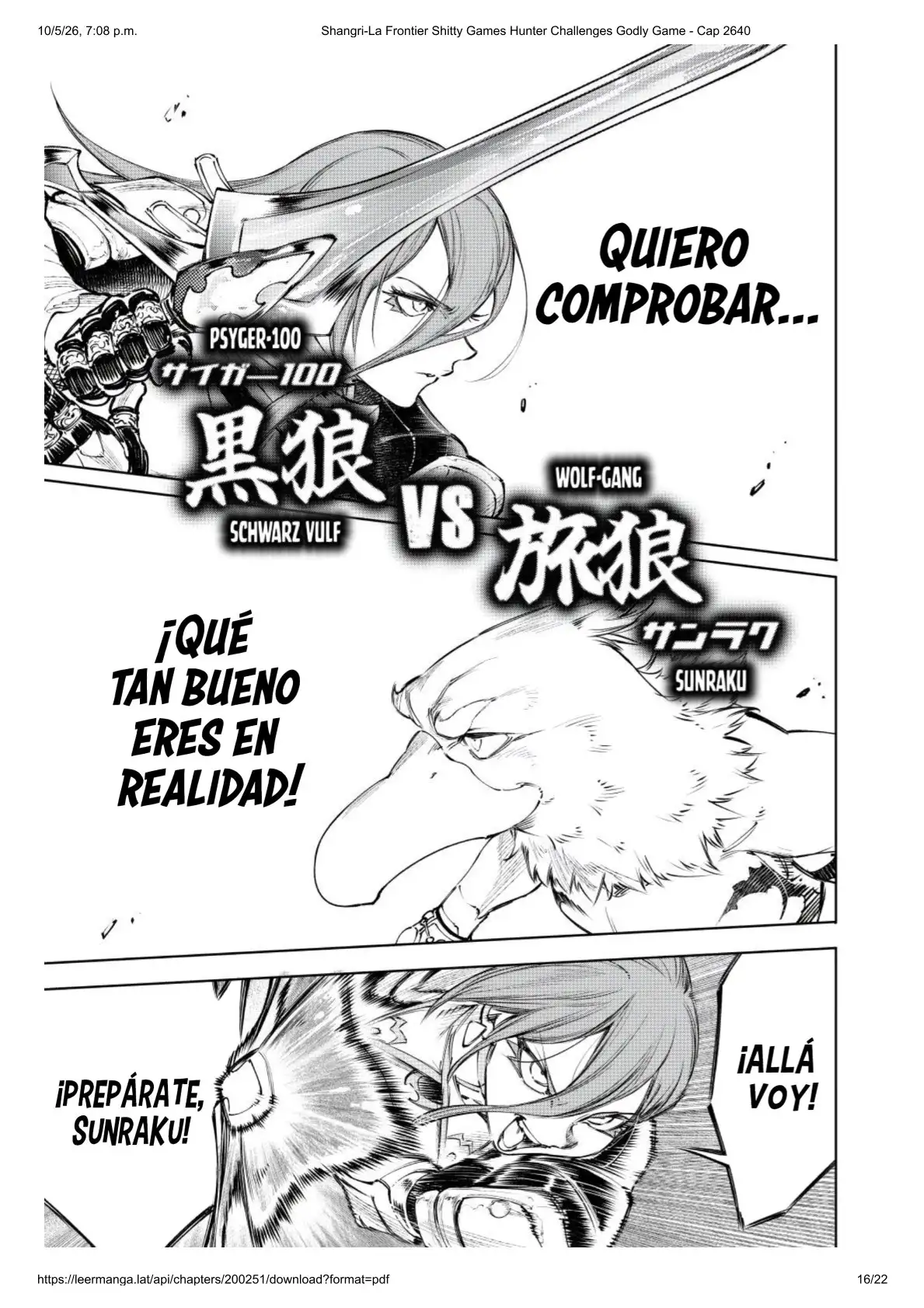 Página 16 del Manga
