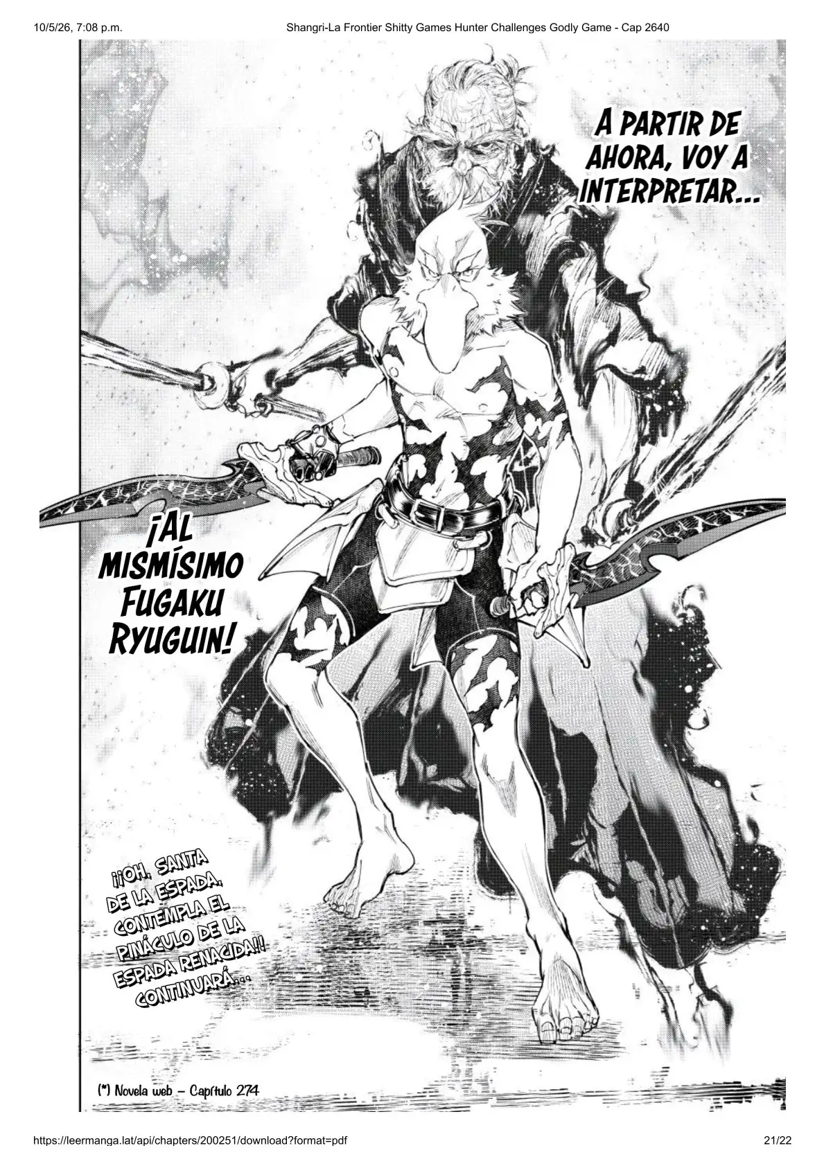 Página 21 del Manga