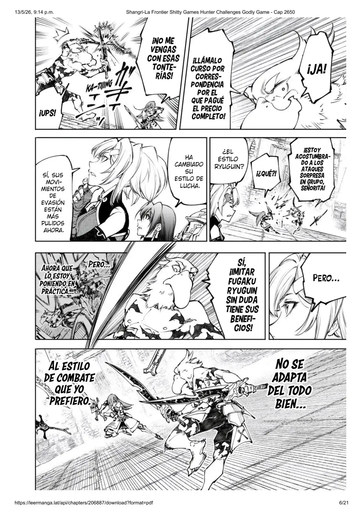 Página 6 del Manga