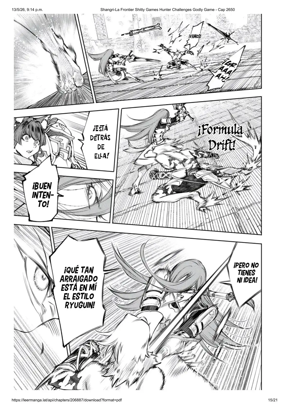 Página 15 del Manga