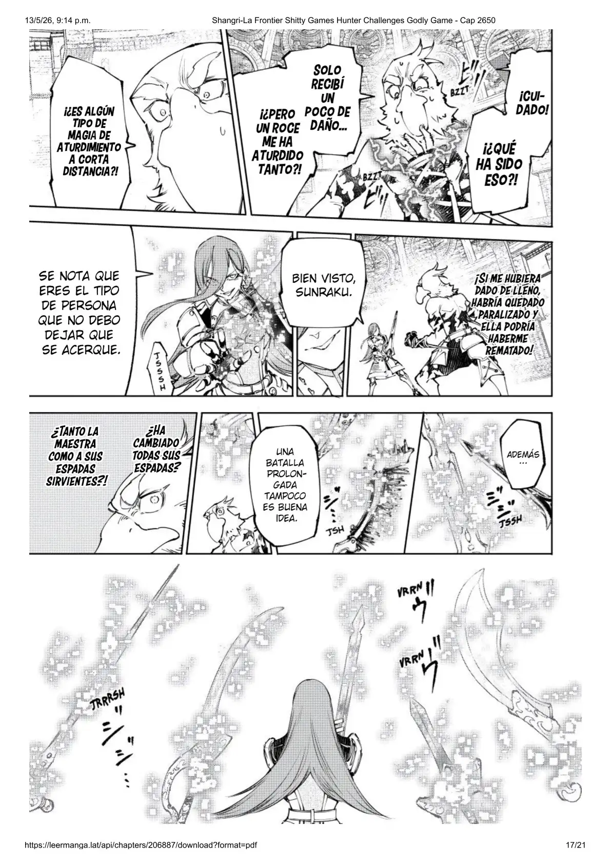 Página 17 del Manga