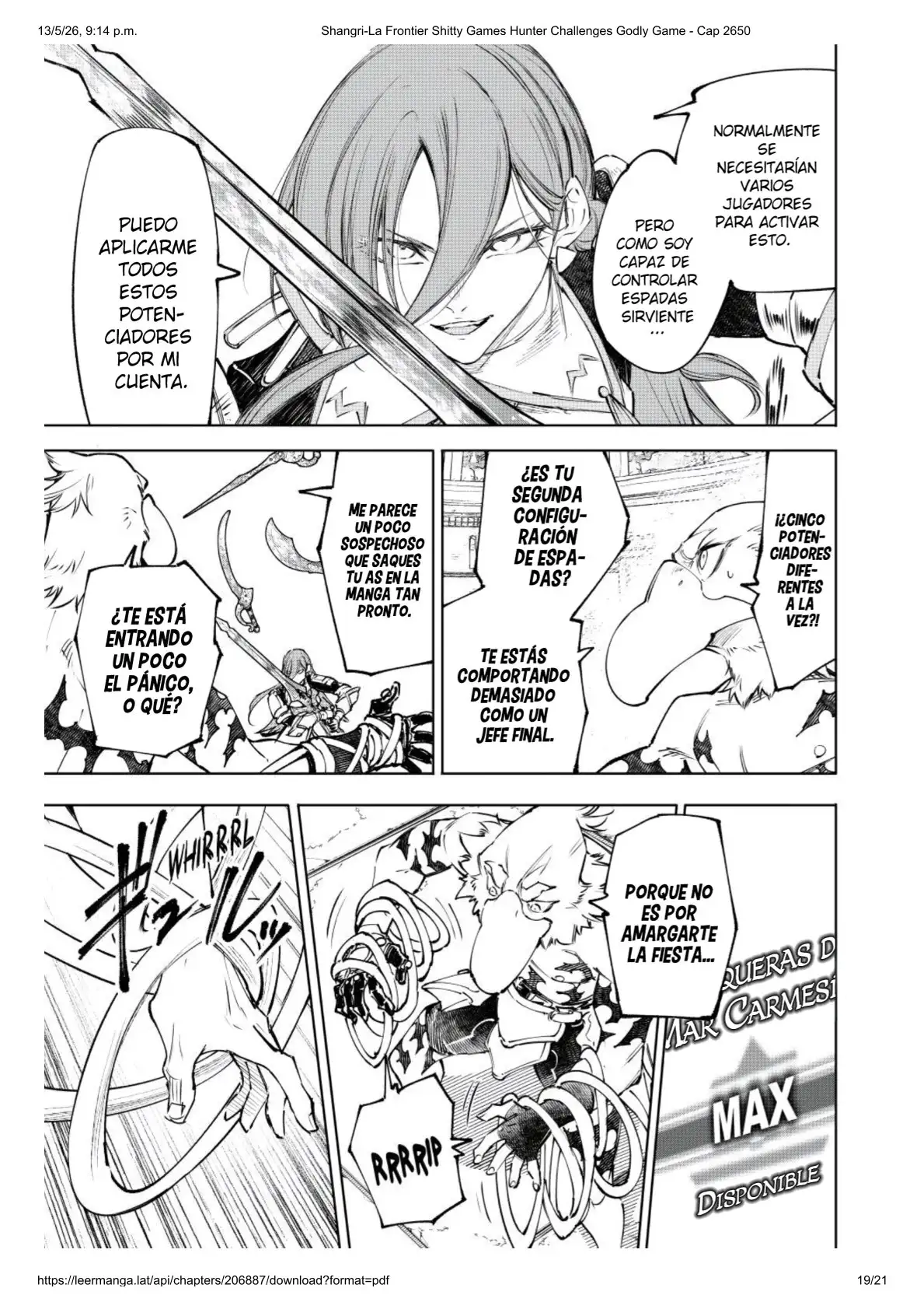Página 19 del Manga